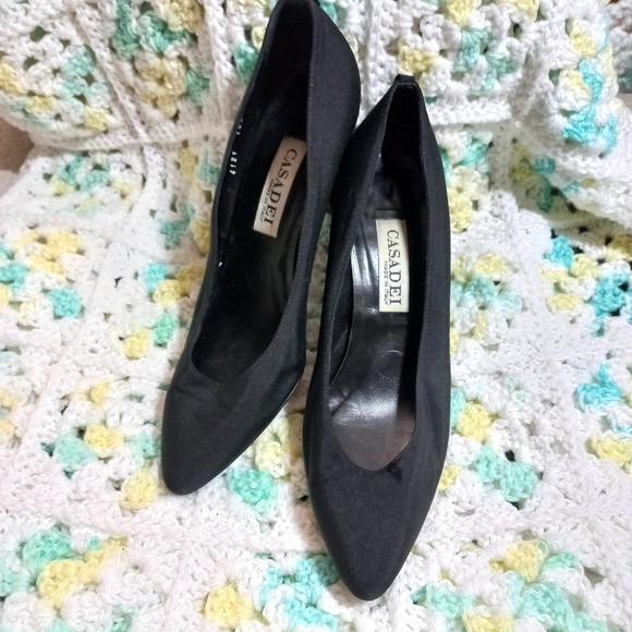 Casadei Women's Classic Black Suede Heels Size 6.5 US - Picture 4 of 17